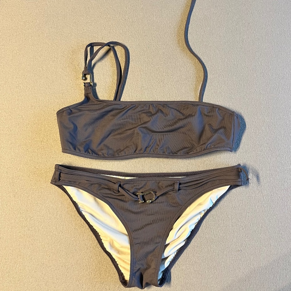 BCBG Brown Bikini, Size L